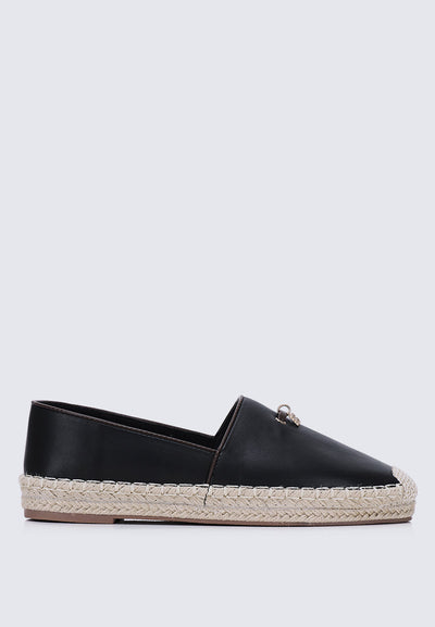 Roberta Comfy Espadrilles In Black
