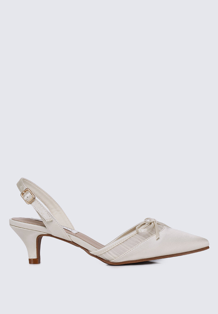 Ivelle Comfy Heels in  Ivory