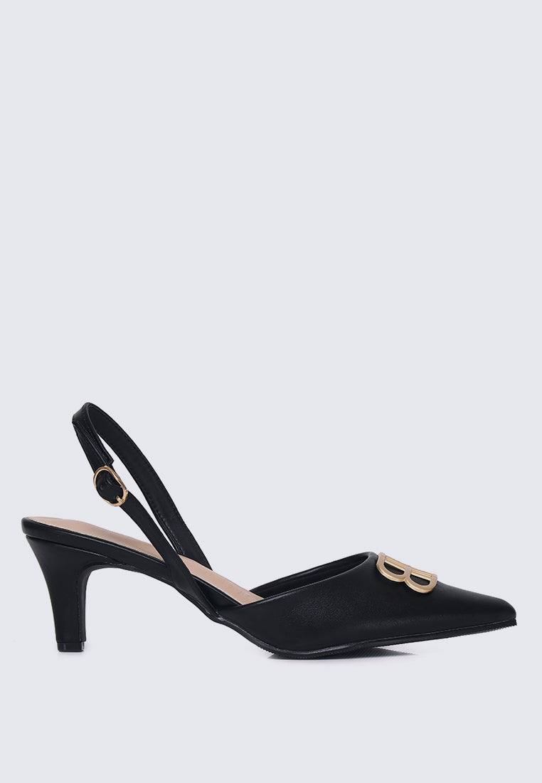 Portia Comfy Heels In Black