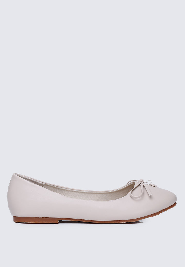 Briony Comfy Ballerina In Beige