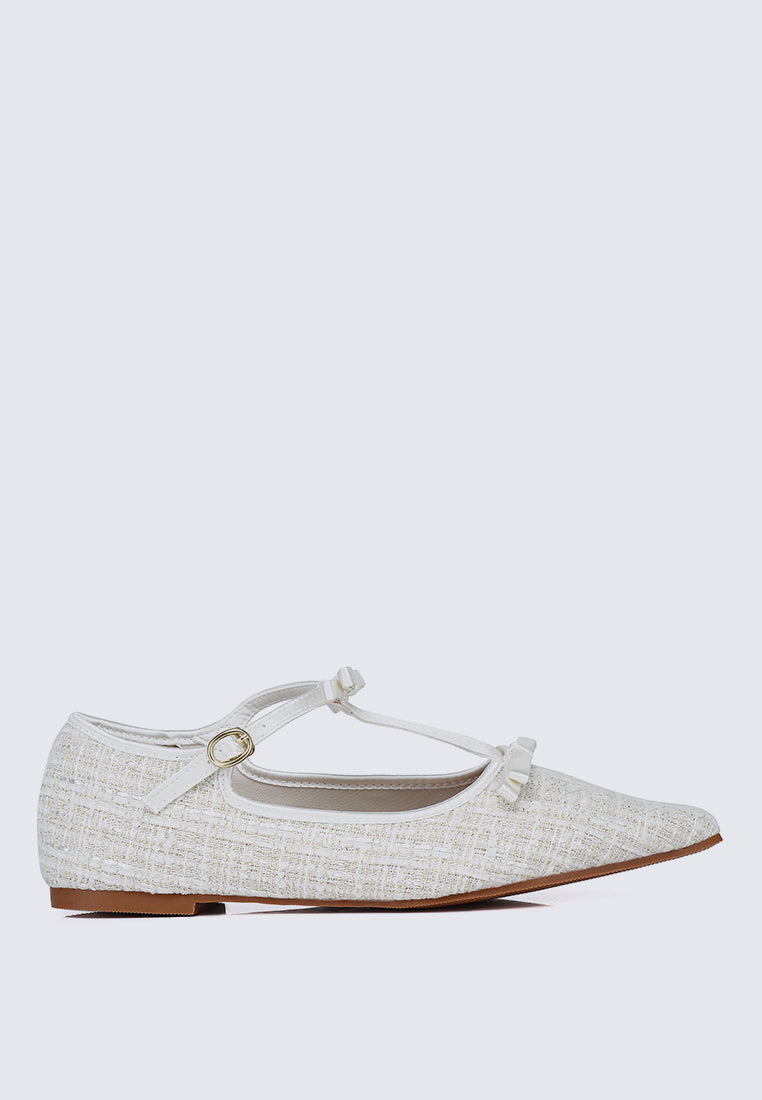 Adelaide Comfy Ballerina In Beige