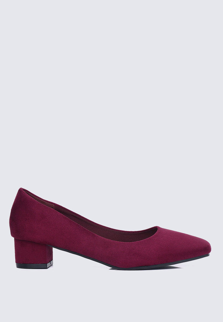 Leah Comfy Pumps In Maroon