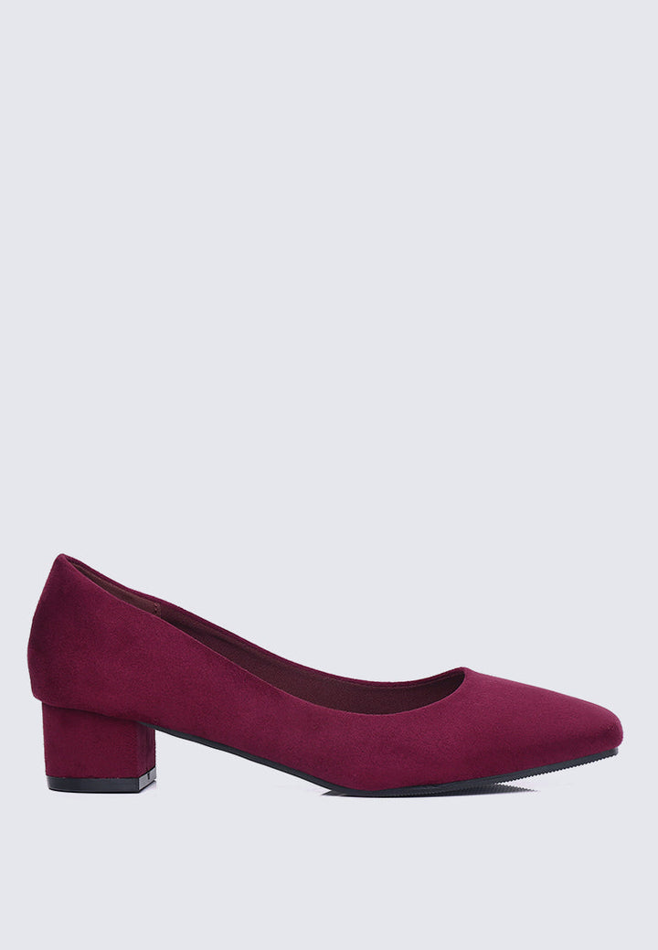 Leah Comfy Pumps In Maroon