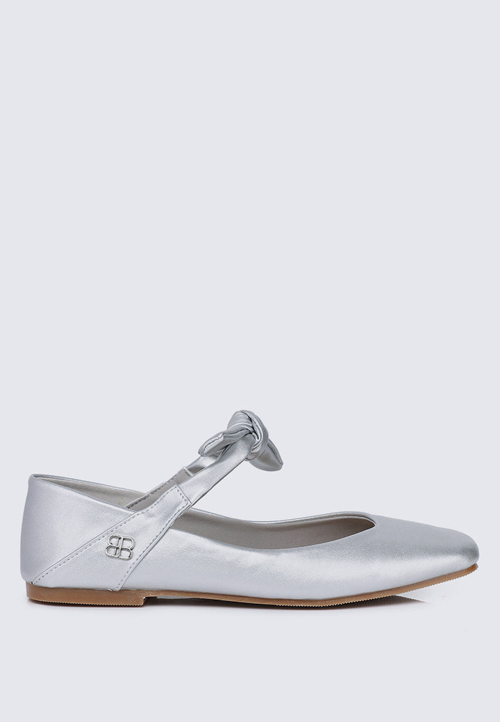 Brenee Comfy Ballerina In Silver