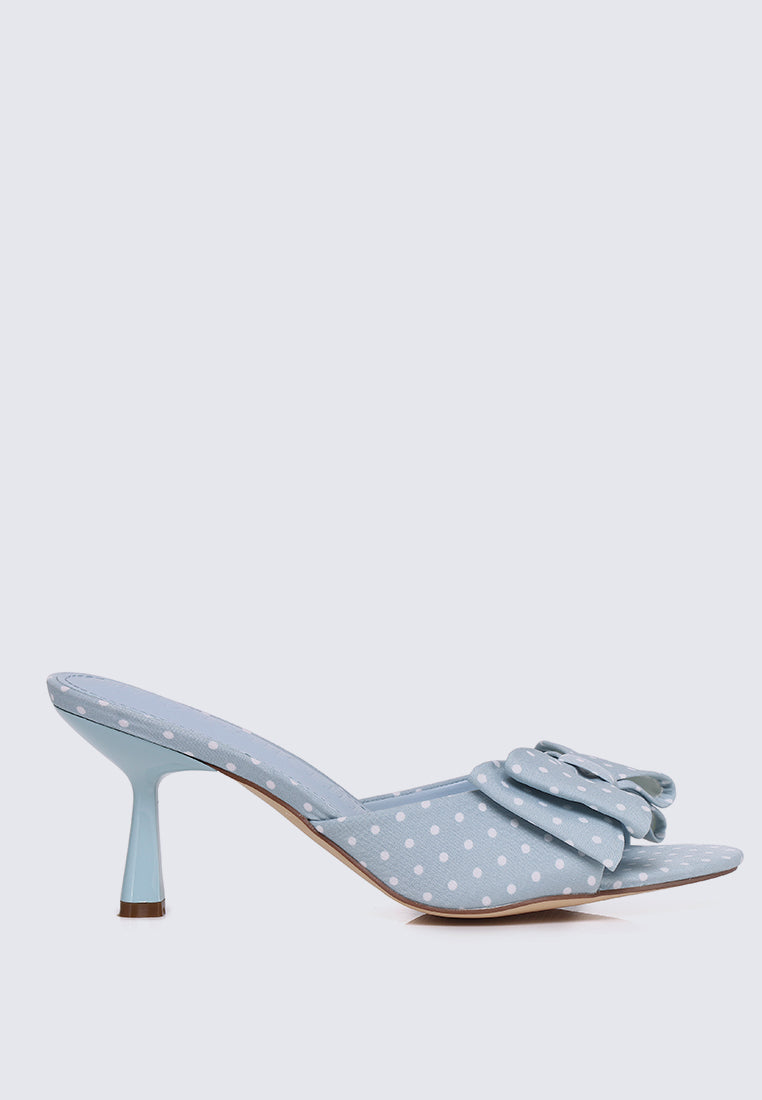 Polina Comfy Heels In Light Blue