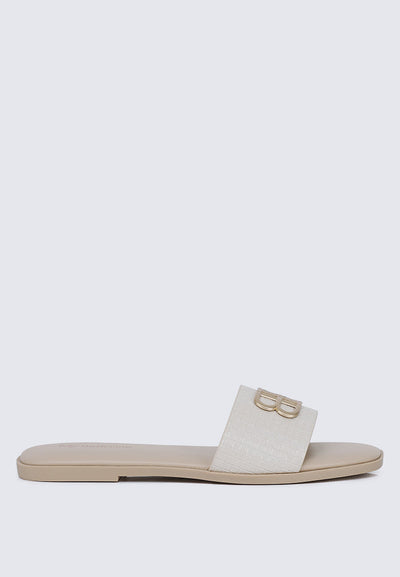 Ines Comfy Sandals In Beige
