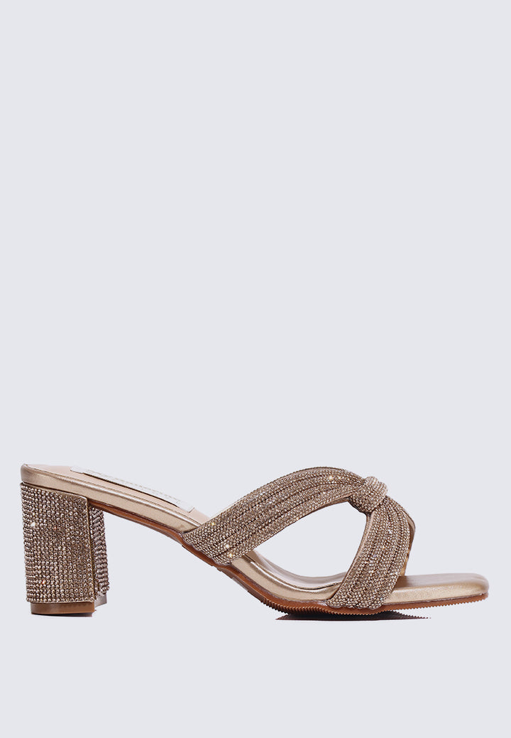 Suri Comfy Heels In Rose Gold