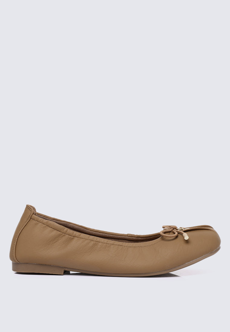 Stella Comfy Ballerina In Brown