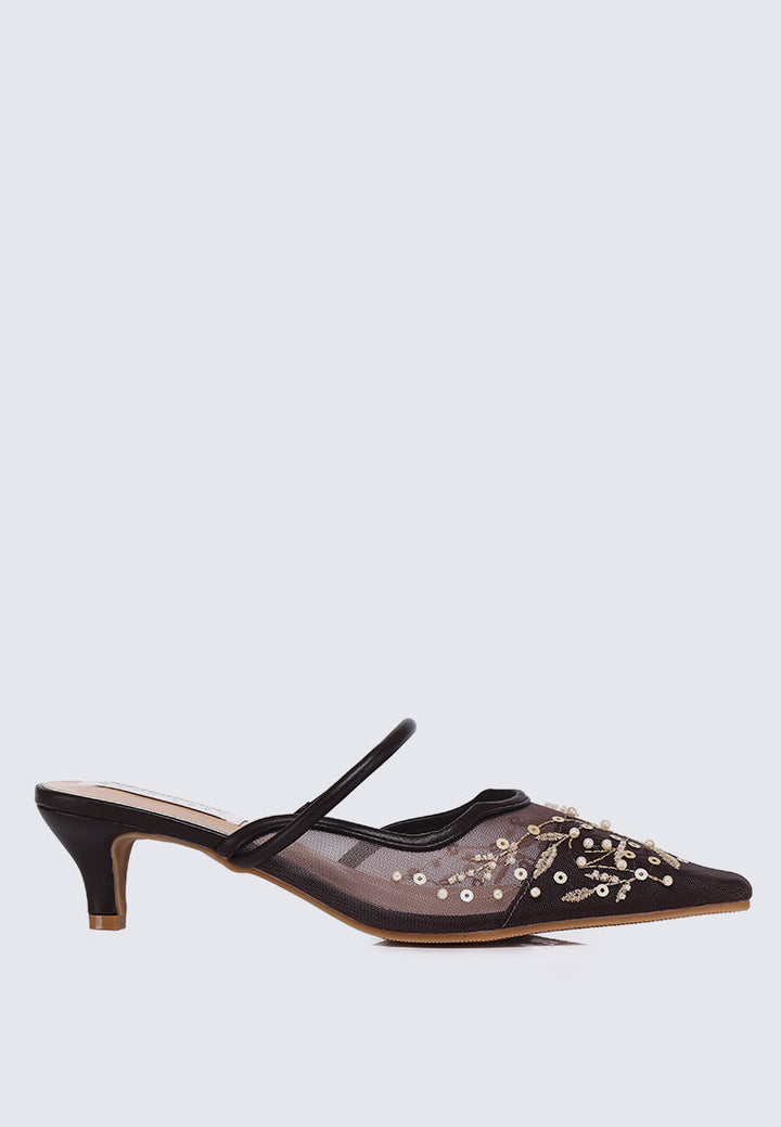 Petaline Comfy Heels In Espresso