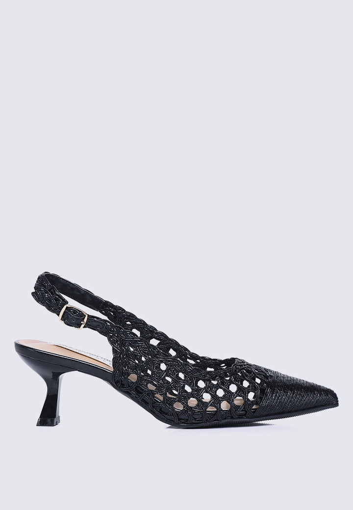 Aviva Comfy Heels In Black