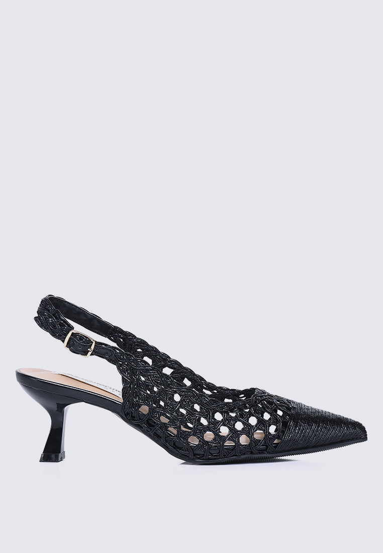 Aviva Comfy Heels In Black