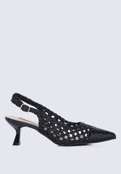 Aviva Comfy Heels In Black