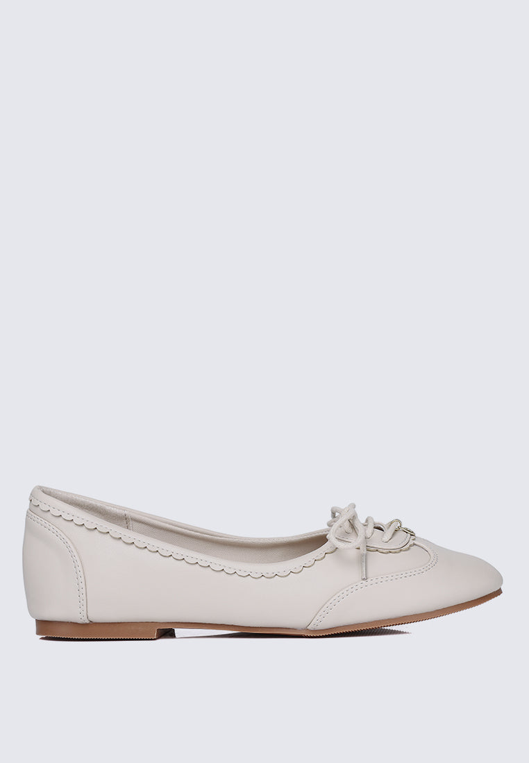 Bellamy Comfy Ballerina In Beige