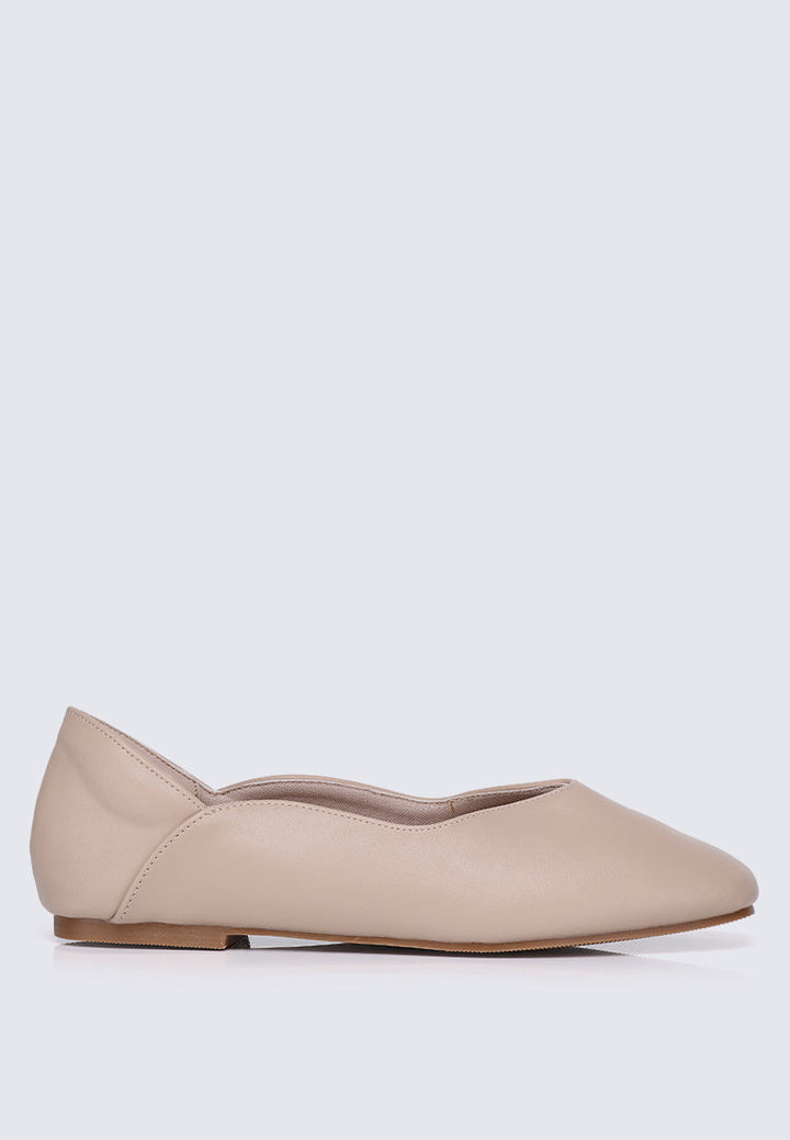 Etta Comfy Ballerina In Nude Pink