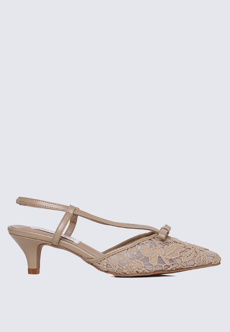 Colette Comfy Heels In Nude