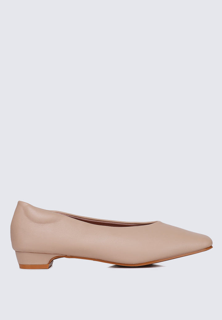 Priscilla Comfy Heels In Nude Pink