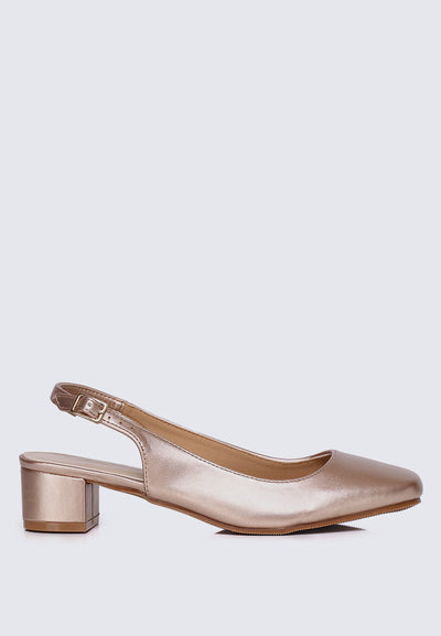 Palmer Comfy Heels In Rose Gold