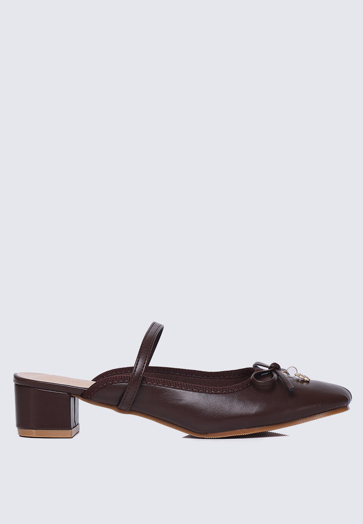 Cocoa Crème Comfy Heels In Espresso