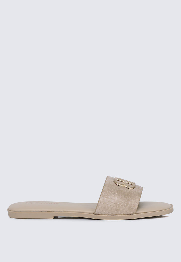 Ines Comfy Sandals In Almond