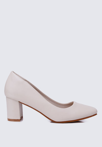 Pauline Comfy Heels In Beige