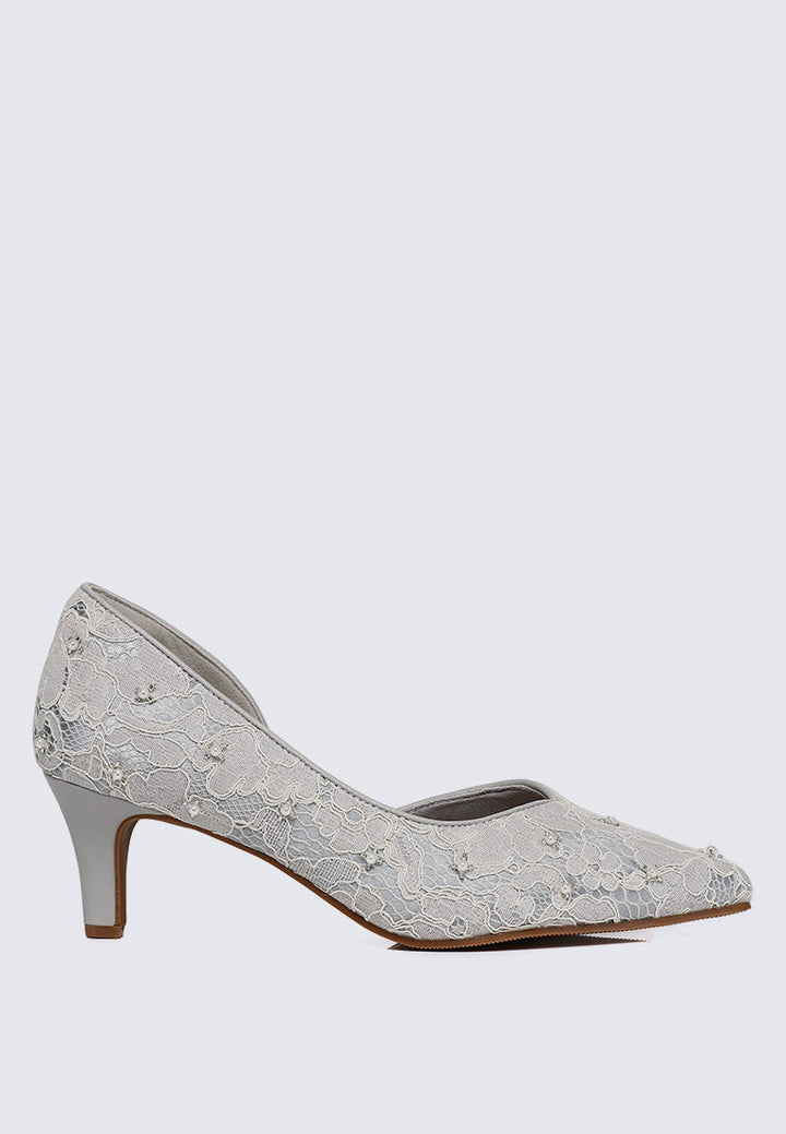 Kassia Comfy Heels In Silver