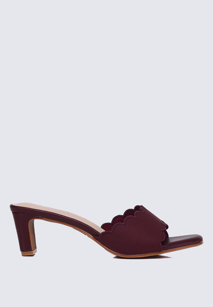 Carmen Comfy Heels In Maroon