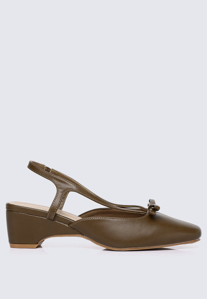 Anya Comfy Heels In Espresso