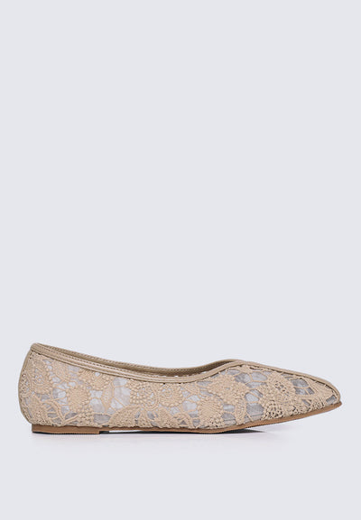 Peony Comfy Ballerina In Nude