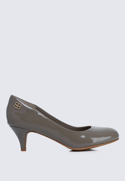 Cindy WideFit Comfy Pumps In Taupe