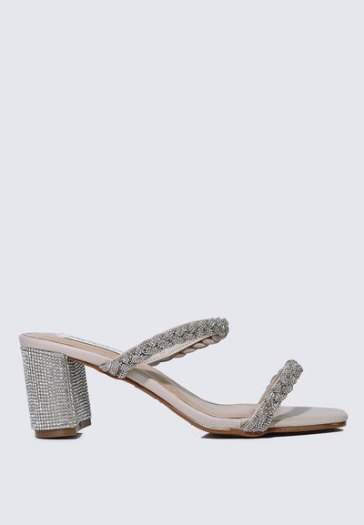 Alani Comfy Heels In Almond