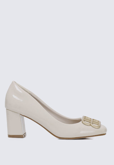 Phyllis Comfy Heels In Almond