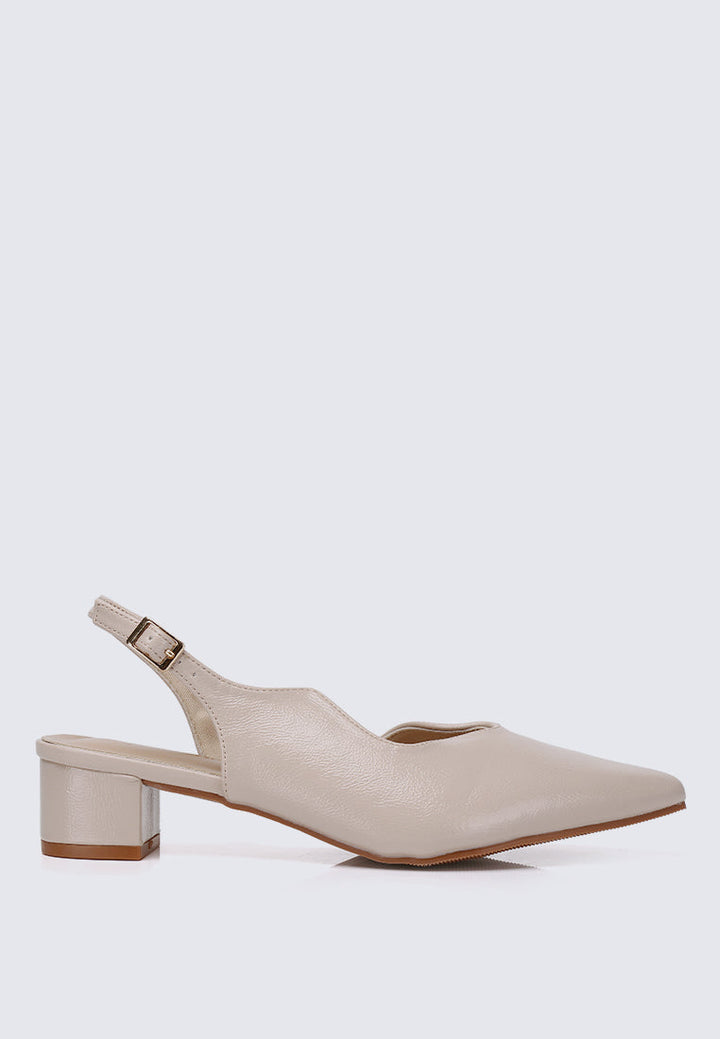 Linnea Ultra WideFit Comfy Heels In Almond