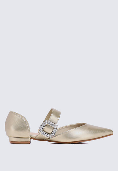 Calista Comfy Ballerina In Gold