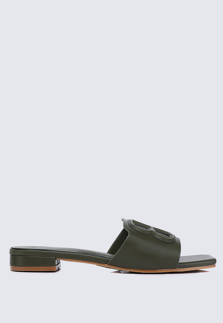 Michelle Comfy Sandals In Olive