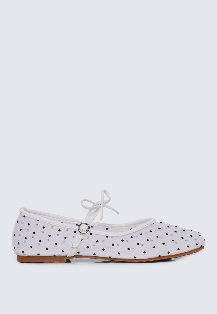 Lilou Comfy Ballerina In White