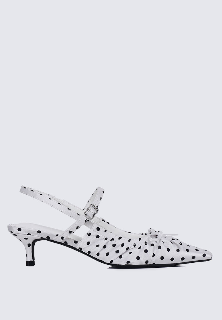 Amora Comfy Heels In White