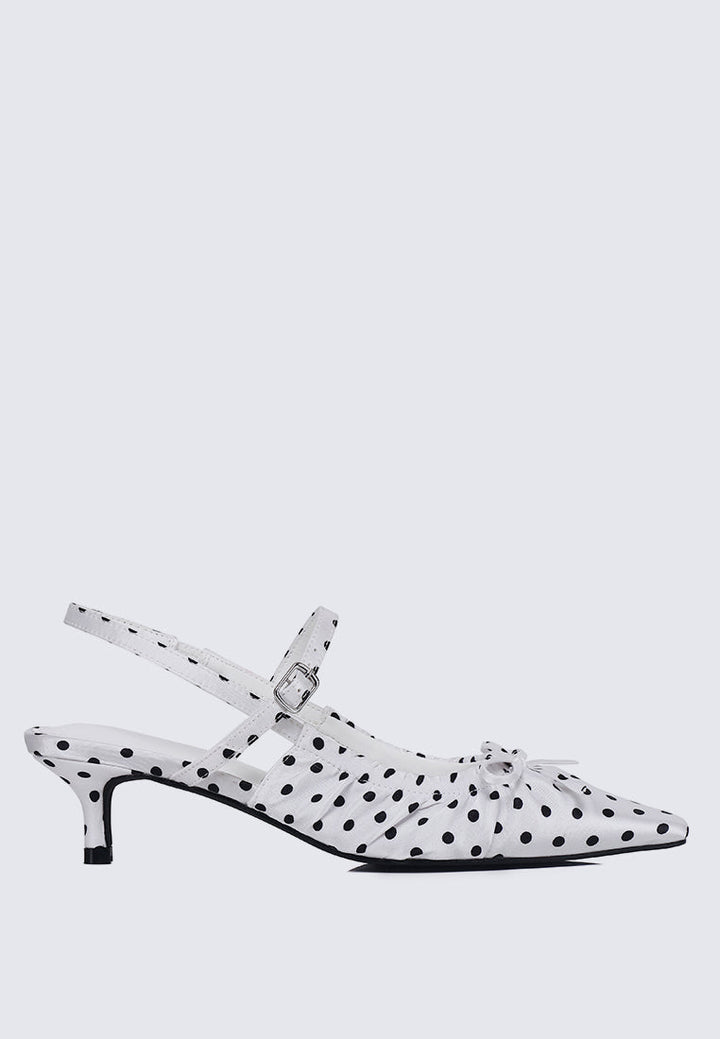 Amora Comfy Heels In White