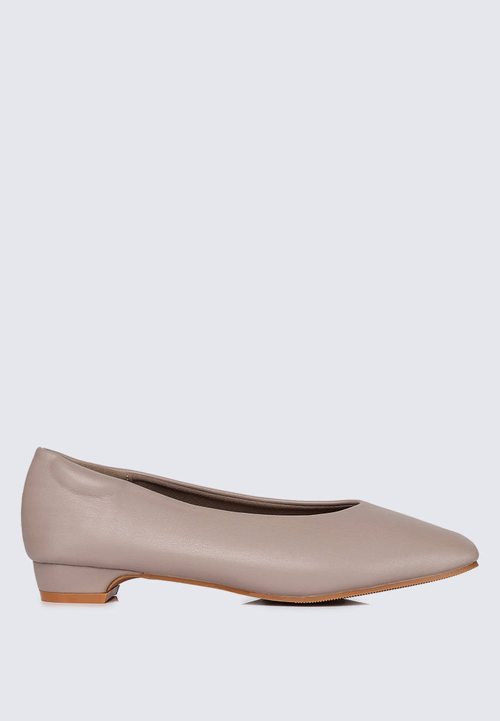 Priscilla Comfy Heels In Almond