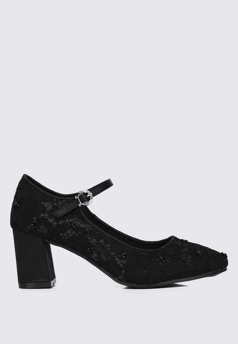 Candrea Comfy Heels In Black