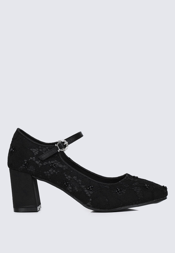 Candrea Comfy Heels In Black