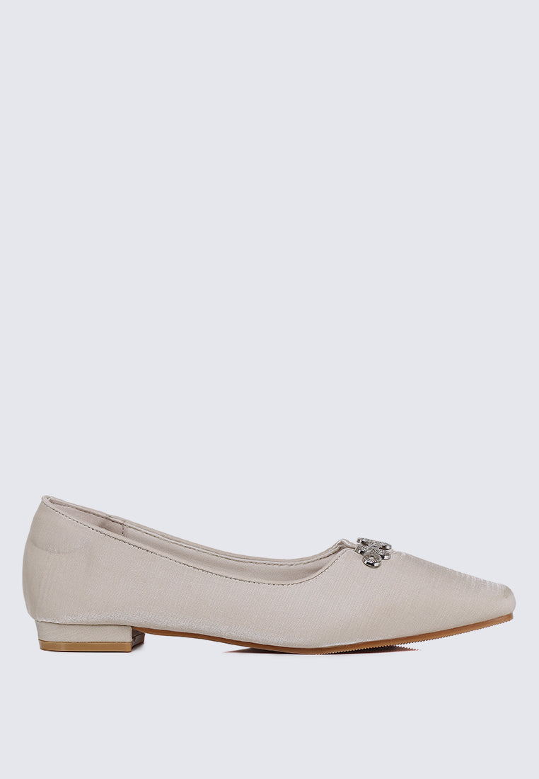 Anvera Comfy Ballerina In Champagne