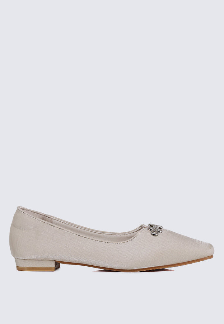 Anvera Comfy Ballerina In Champagne