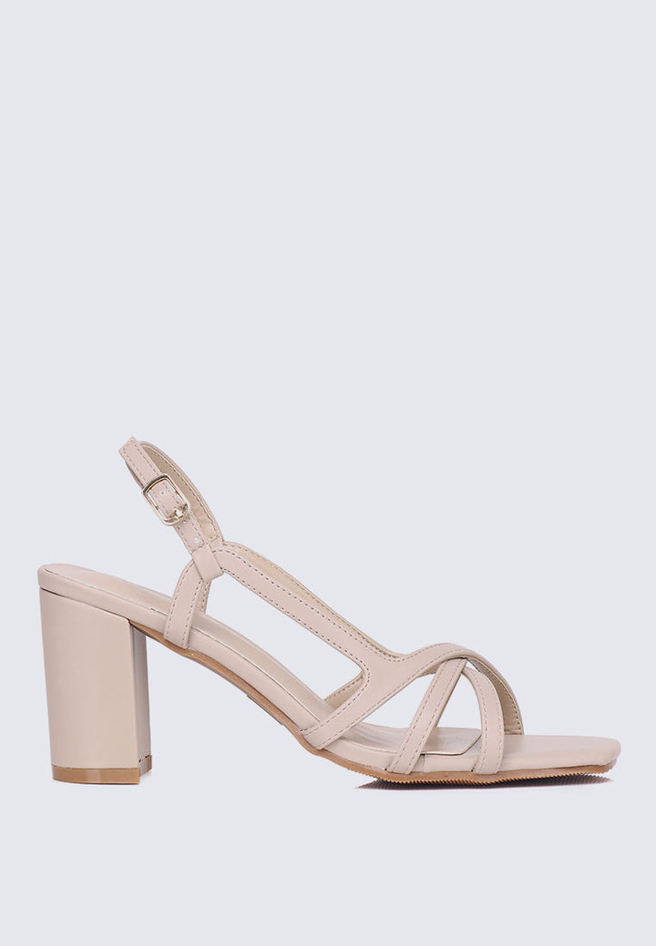 Sooya Comfy Heels In Almond