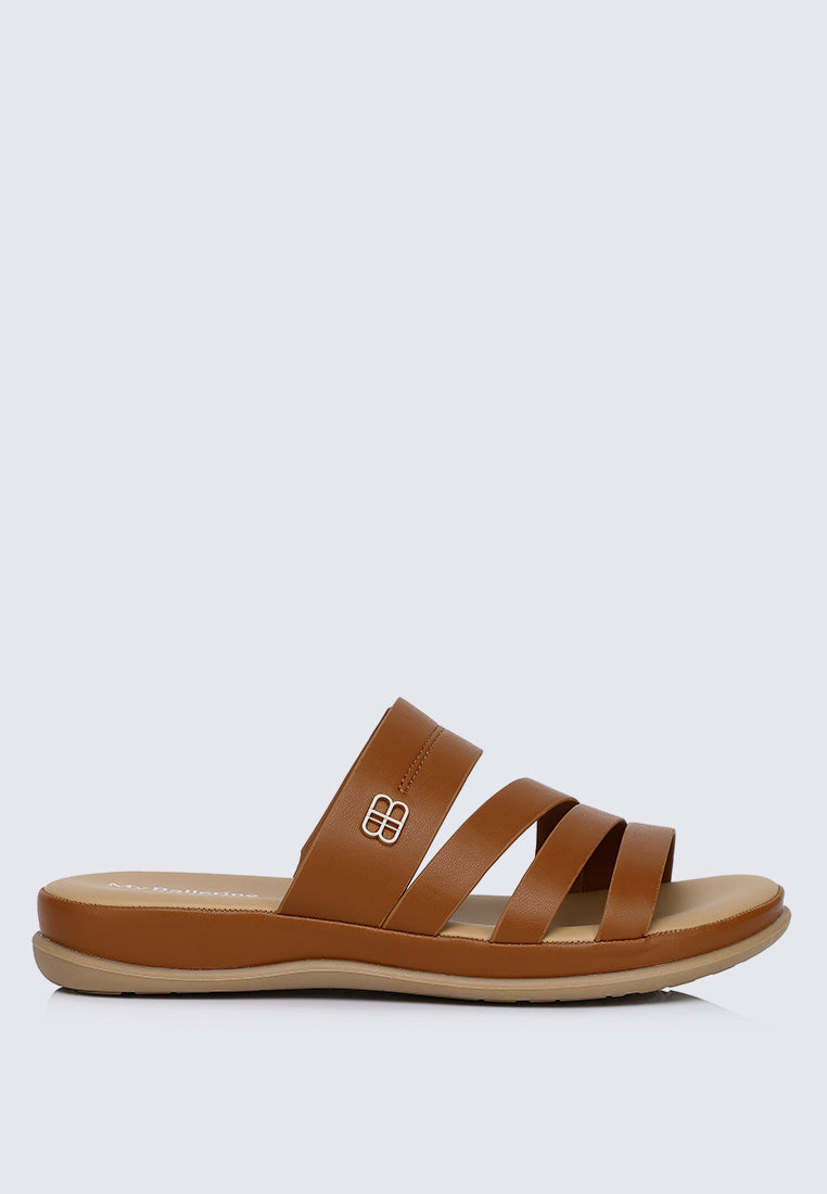 Walk Lite Comfy Sandals In Brown
