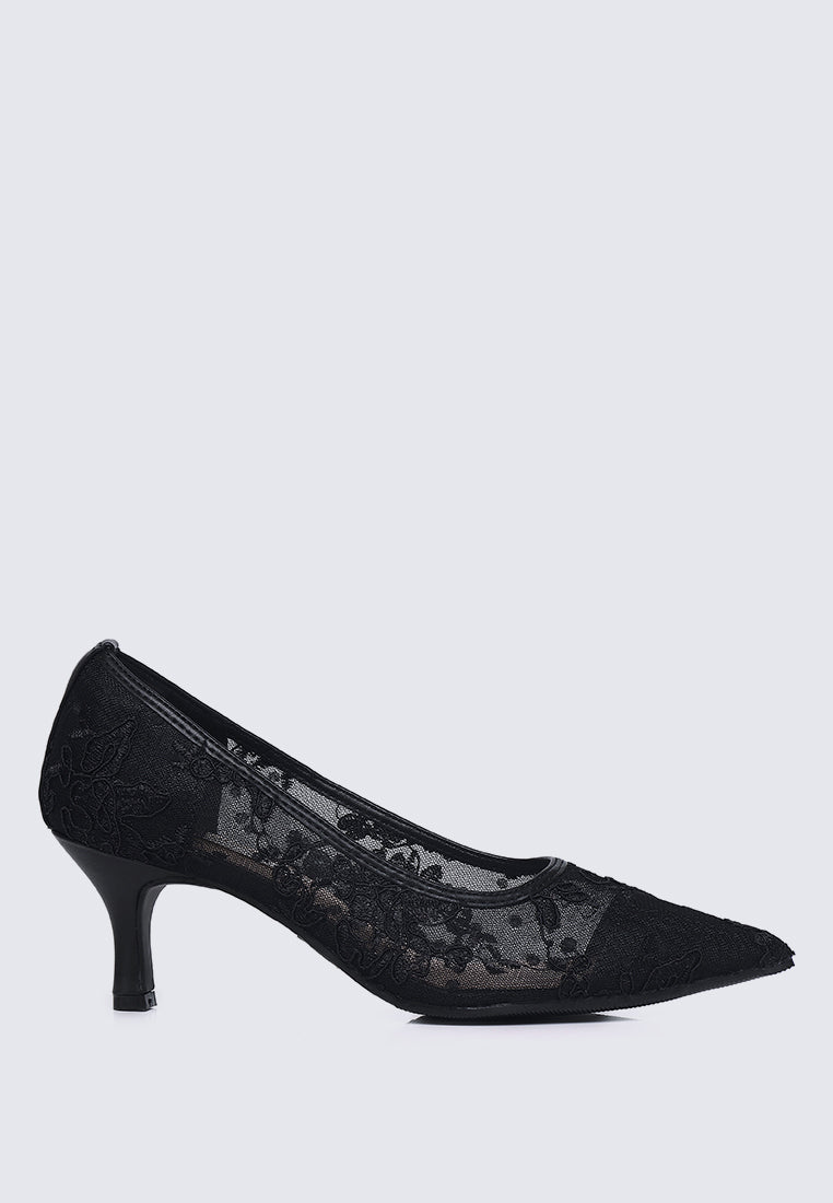 Sylvara Comfy Heels In Black