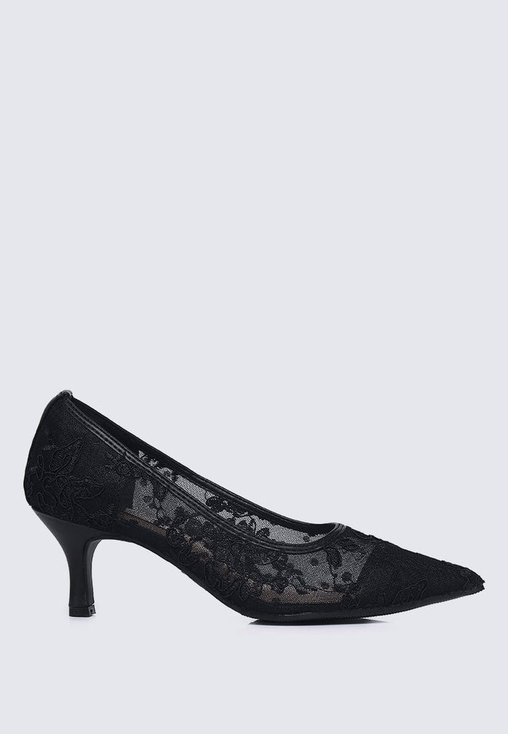 Sylvara Comfy Heels In Black