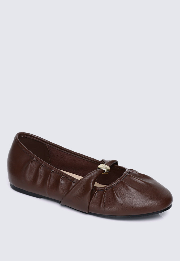 Rowena Comfy Ballerina In Espresso