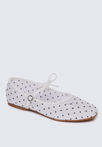 Lilou Comfy Ballerina In White