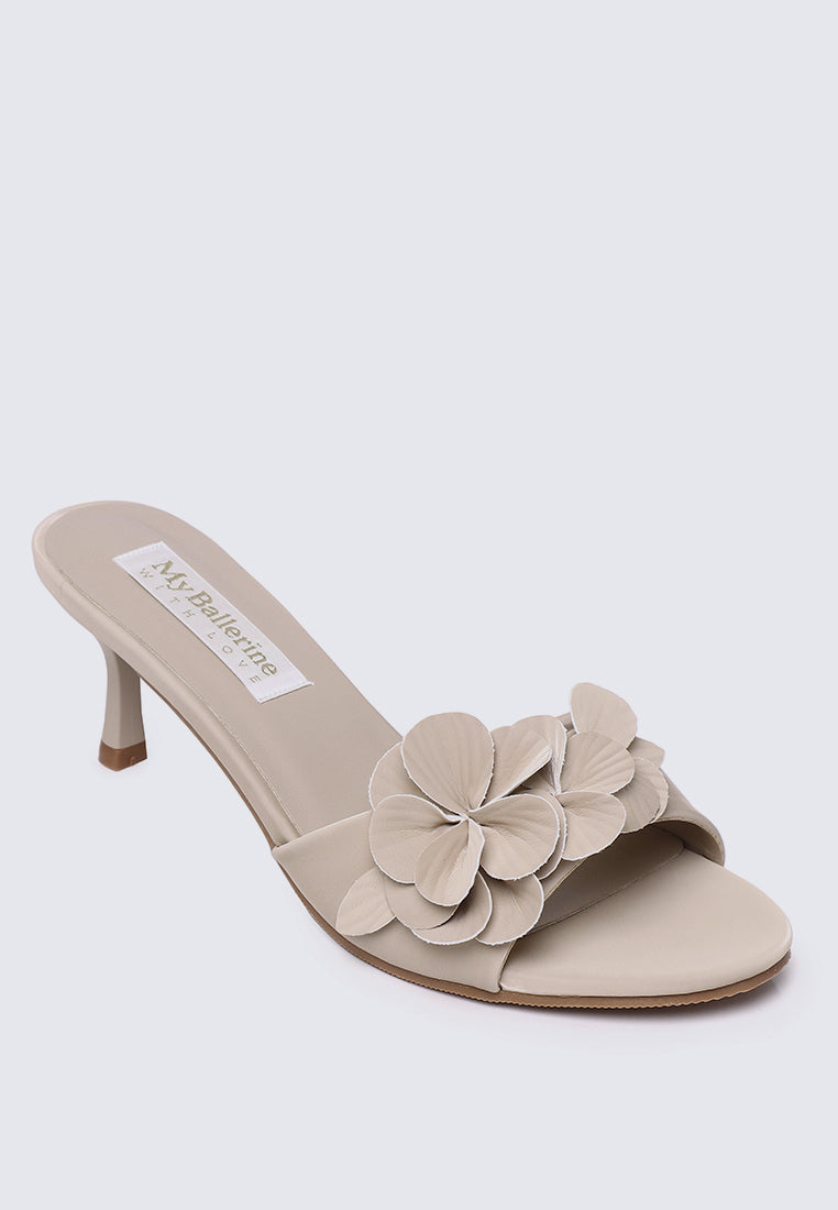 Anneliese Comfy Heels In Nude
