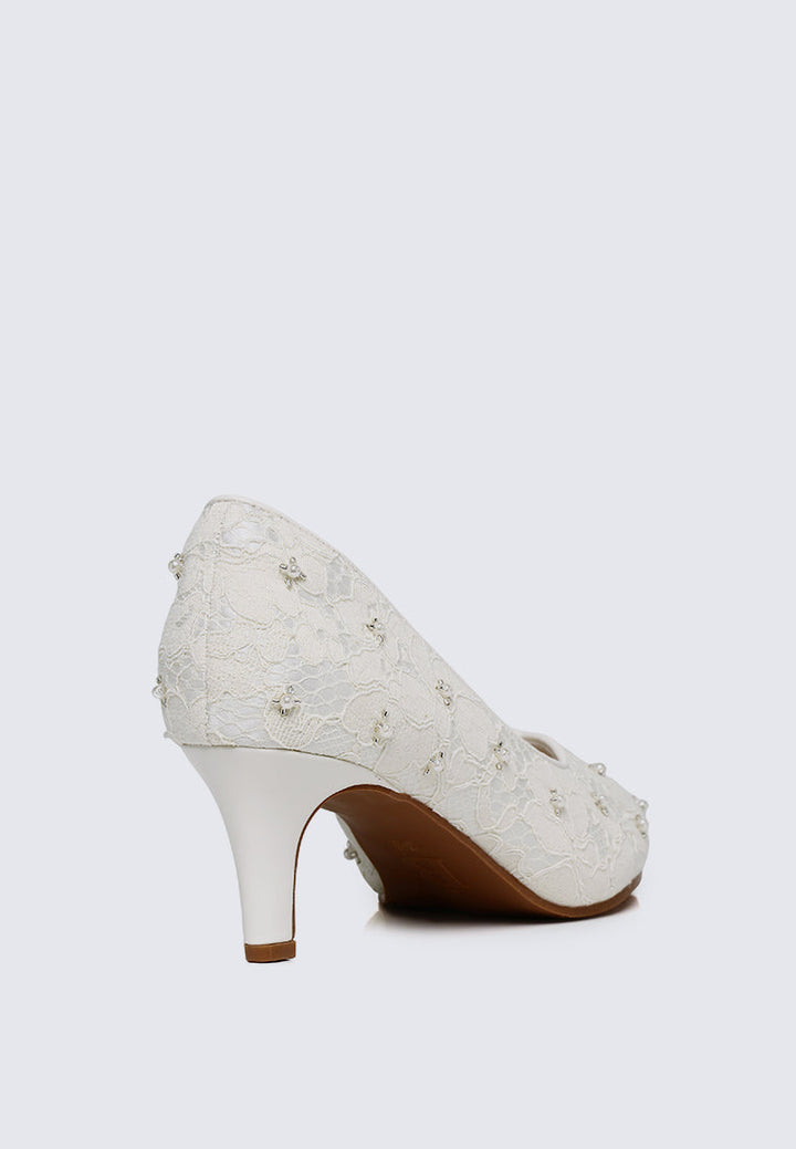 Kassia Comfy Heels In Ivory